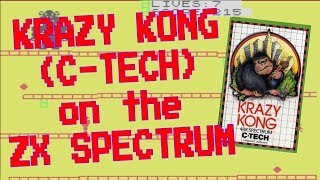 Krazy Kong CTech on the 16K amp 48K ZX Spectrum 1982 [upl. by Brest]