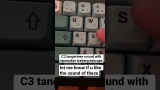 thocky and quick sound test with lubed c3 tangerine switches [upl. by Elsilrac269]