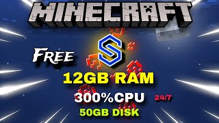 Free Minecraft server hosting 247 12gb ram 300cpu 50gb disk noclickbait  LazyDuoGamerz [upl. by Eveineg]