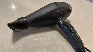 How to open a BaByliss hairdryer for repairs  type S314a [upl. by Kaspar984]