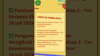 Jadwal Pendaftaran PBSB Kemenag Tahun 2024 [upl. by Salocin]