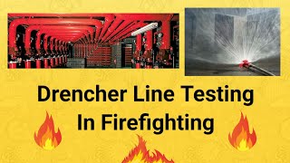 Drencher Line Testing In Firefighting [upl. by Esinert209]