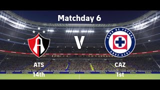 Atlas FC Vs CF Cruz Azul [upl. by Aneelehs]