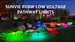 SUNVIE RGBW Low Voltage Path Lights [upl. by Aniri]