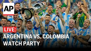 LIVE Argentina wins Copa America title beats Colombia 10 watch party [upl. by Mcguire21]