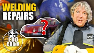 Welding Repairs On Our Range Rover Chassis  Workshop Diaries  Edd China [upl. by Eelsel]