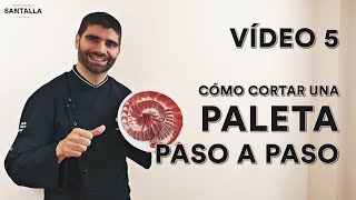 Como cortar paleta en casa paso a paso Video 5 Truco lonchas pegadas al omóplato [upl. by Ardnasirk274]