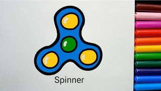 SPINNER  Learn 2 Draw  Easy Drawing Videos spinner easydrawing kidsdrawing [upl. by Osbourn]