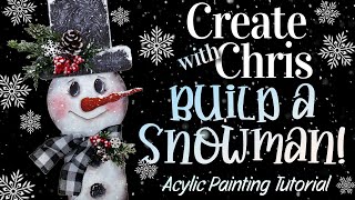 Create with Chris  Farmhouse Frosty Friend [upl. by Franzoni]