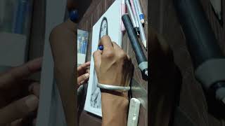 realistic drawing youtube shorts lakh keha Dil nu song 🥰 [upl. by Ingra]