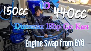 Duromax 18hp Go Kart Build [upl. by Downe166]