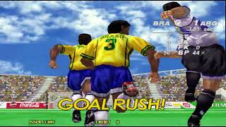 Virtua Striker 2 99  Argentina Playthrough Ranking Mode Random Formation mode 2 [upl. by Atcele]