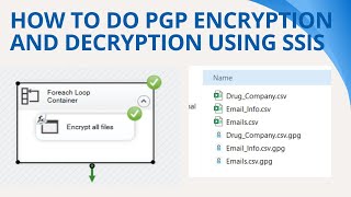 147 How to do PGP encryption and decryption using ssis [upl. by Israel]