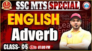 SSC MTS English Classes 2024  Adverb for SSC MTS  MTS English By Sanjeev Thakur Sir [upl. by Aidas]