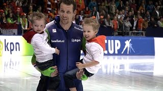 Emotioneel afscheid van Stefan Groothuis in bomvol Thialf [upl. by Gnouv373]