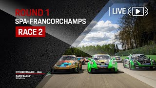 ROUND 1  RACE 2  Porsche Carrera Cup Benelux Season 2024 at SpaFrancorchamps [upl. by Savihc965]