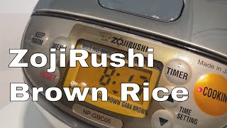 How to Make Brown Rice in a Zojirushi Rice Cooker [upl. by Aitnis]