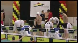 CHAMPIONNATS DE BELGIQUE NATATION OPEN 2012 50 M PAP GRANDJEAN Yoris [upl. by Gibe]