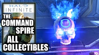 Halo Infinite  The Command Spire All Collectible Locations All Skulls [upl. by Ecyrb]