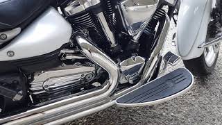 Yamaha xv 1900 midnight star roadliner cobra exhaust [upl. by Ahsad]