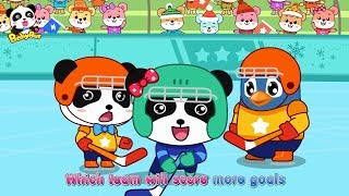 Baby Pandas Winter Games  Ice Hockey Skiing IceSkating  Kids Songs  BabyBus [upl. by Ahders]