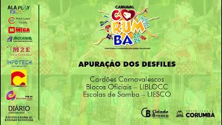 APURAÇÃO DOS DESFILES DO CARNAVAL DE CORUMBÁ 2024 [upl. by Dillie158]