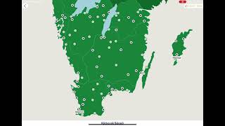 WR Seterra Mobile App  Sweden Urban Areas In Götaland Difficult Version in 131 [upl. by Shaylynn]