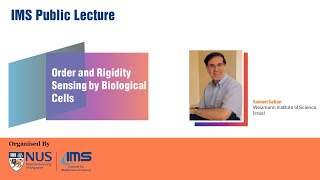 IMS Public Lecture Order and Rigidity Sensing by Biological Cells [upl. by Nangatrad]