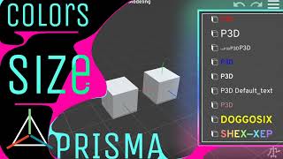 Prisma 3D tutorial COLORS IN TEXT prisma3d [upl. by Marks349]