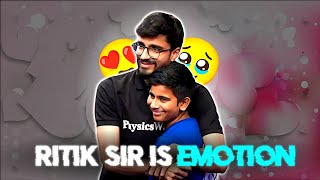 Ritik Sir Is Emotion 🥺🌟 Babua Sir 🤗 ritiksirpw pwfoundation [upl. by Nylirehc]