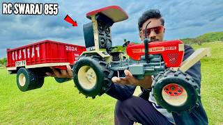 RC Swaraj 855 FE Tractor Unboxing amp Testing  Chatpat toy TV [upl. by Basir588]