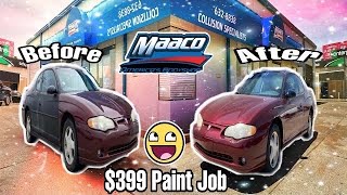 Maaco 399 Car Paint Job Special What to Expect and Detailed Footage [upl. by Bartholemy]