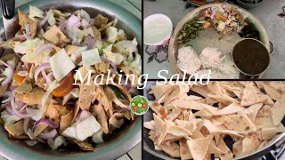 Healthy and delicious Bread Salad 🫓🥗GomaAngthupoVlogsrm8nl [upl. by Hartman621]