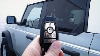 How to Remote Start the Ford Bronco and a Keyfob Trick [upl. by Leotie]