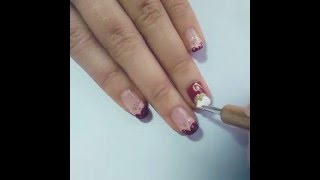 ★e nail DIY Nail Art★Happy Chinese New Year 2016 Golden Monkey金猴年 [upl. by Kedezihclem]