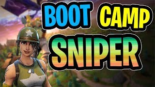 Boot Camp Sniper  Munitions Expert Gameplay  Fortnite [upl. by Goldarina799]