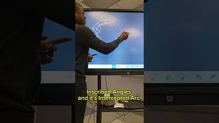 Inscribed Angles vs Intercepted arcs maths geometry satmathhacks education science florida [upl. by Attayek953]