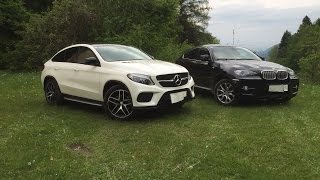 Mercedes GLE Coupe 350d vs BMW X6 xDrive40d E71 Comparison amp Walkaround [upl. by Assilav]