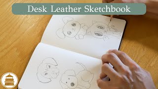 Desk Leather Sketchbook  Gallery Leather [upl. by Ateerys]