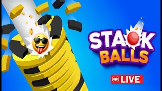 Stack Balls 3D  😱 stackball shortsfeed shortlive [upl. by Eul550]