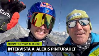 Alexis Pinturault intervista sulle ancore del Plateau Rosà [upl. by Ateekal697]