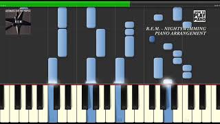 REM  NIGHTSWIMMING  SYNTHESIA PIANO COVER [upl. by Eisinger650]