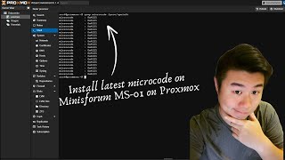 Updating microcode on Minisforum MS01 Proxmox [upl. by Ailadgim]