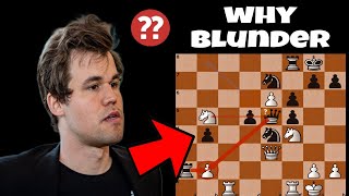 Blunder by Magnus Carlsen Aimchess Meltwater Champions [upl. by Tnattirb]