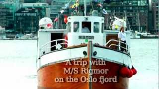 Cruise on the Oslo Fjord with Rigmor from Sandvika to the island Hovedøya [upl. by Iddo111]