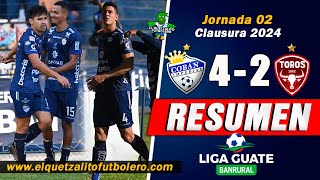 GOLEADA PRÍNCIPES AZULES Cobán Imperial 4 vs Malacateco 2  Jornada 2 Clausura 2024 [upl. by Disharoon125]