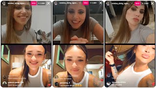 Romina Uhrig y Agostina Spinelli  Vivo de Instagram 160324 [upl. by Hufnagel]