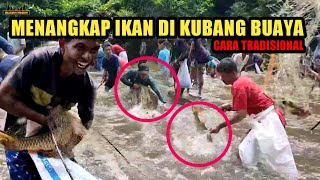 CARA TRADISIONAL TANGKAP IKAN DI SUNGAI KUBANG BUAYA ROKAN HULU PROVINSI RIAU  JELAJAH NAGARI [upl. by Lladnik724]