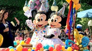 Mickey amp Minnie Mouse 90th Birthday DISNEYLAND Parade w Ninety Disney Characters Some Rare [upl. by Stilla]