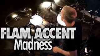 Flam Accent Madness  Drum Lessons [upl. by Monafo]